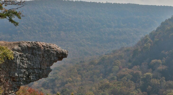 Whitaker Point Hawksbill Crag in Arkansas