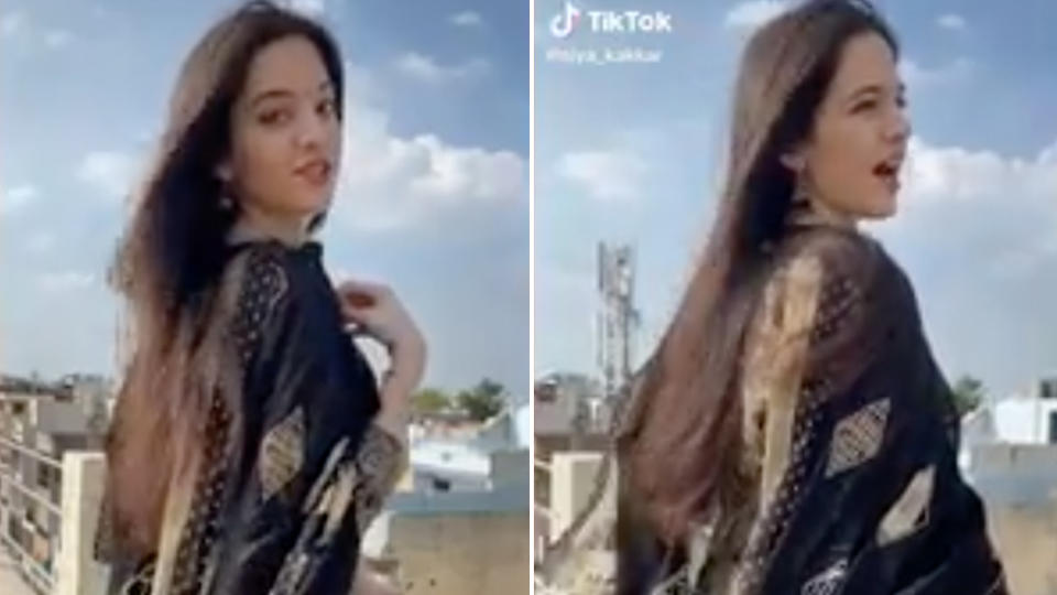 Siya Kakkar is pictured in her final video on TikTok. Source: TikTok