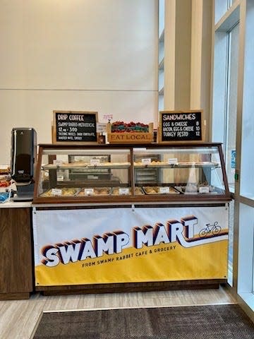 Pastry case of Swamp Mart, a new concept from Swamp Rabbit Cafe & Grocery, located at 15 S. Main St. in downtown Greenville.