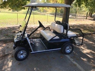 White authorized the purchase of two golf carts from a dealer in Sevierville, according to the comptroller's report. This one was delivered to Brian Hair's home. Hair, who was Mayor Glenn Jacobs' chief of staff, said it was used for his wife to drive around the neighborhood while her broken foot healed.