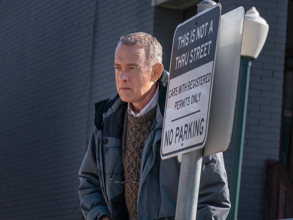 Tom Hanks as a grumpy widower in the film &#x002018;A Man Called Otto&#x002019; (Niko Tavernise)