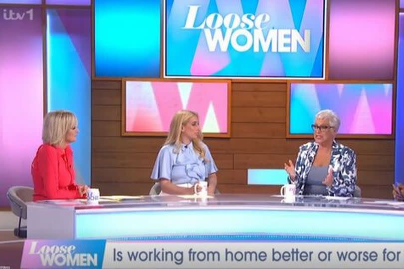 Stacey Solomon and Denise Welch with other panellists on Loose Women