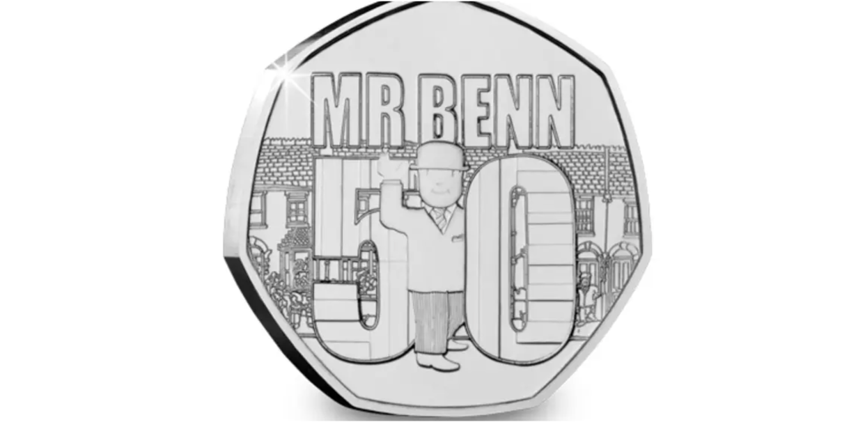 Mr Benn's 50th anniversary coins are are available from the Westminster Collection. (Westminster Collection/PA)
