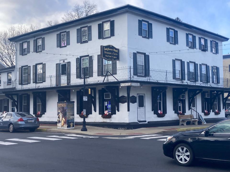 The Langhorne Hotel, a bar/restaurant and inn, hasn't really changed in appearance since it was built in 1704.