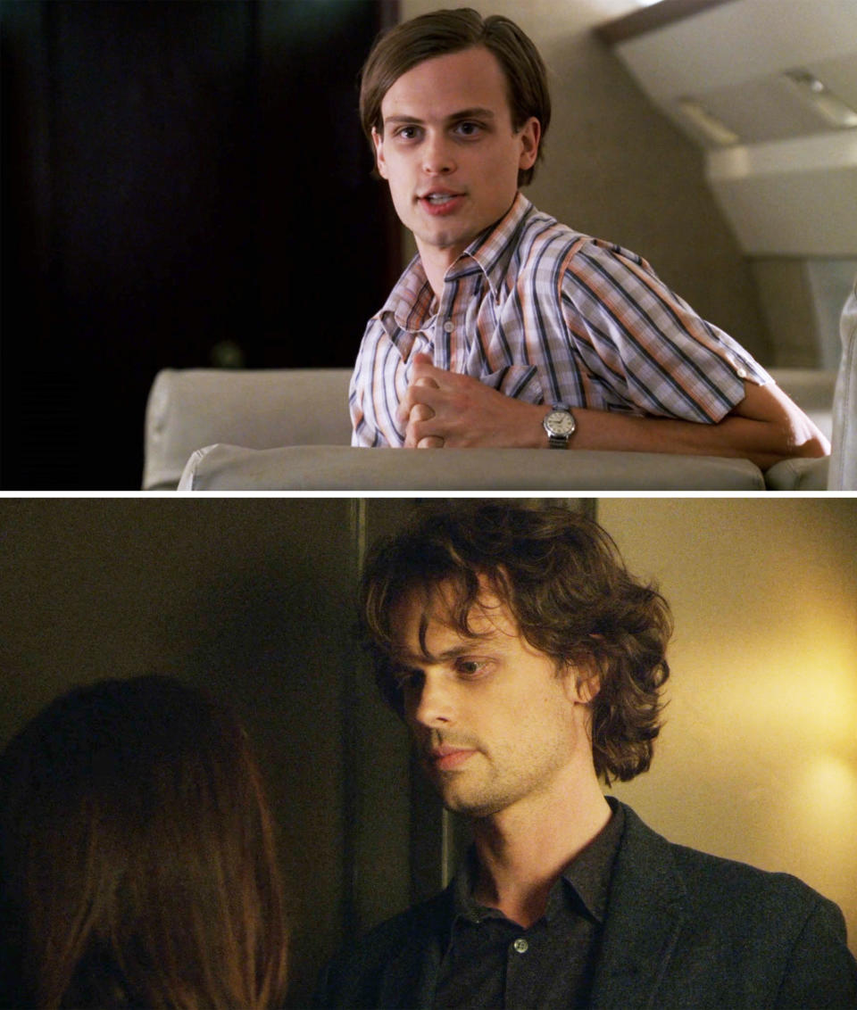 Screenshots of Spencer Reid in "Criminal Minds"