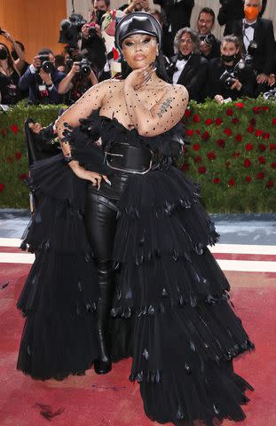 Getty Nicki Minaj wears Burberry at the 2022 Met Gala