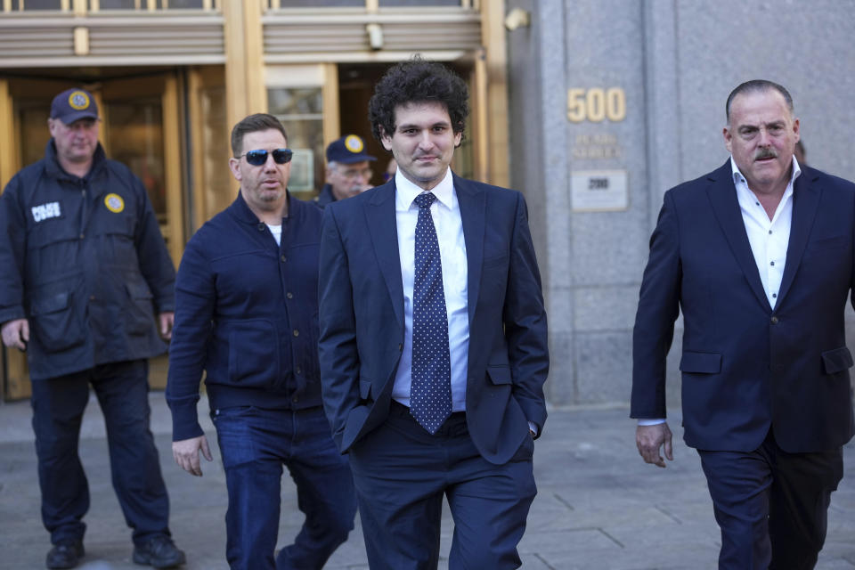 Photo by: Siegfried Nacion/STAR MAX/IPx 2023 3/30/23 Former FTX Chief Executive Sam Bankman-Fried, who faces fraud charges over the collapse of the bankrupt cryptocurrency exchange, Sam Bankman-Fried arrives at court hearing at Manhattan federal court in New York City, USA.