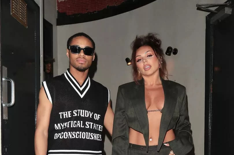 Zion Foster and Jesy Nelson seen attending a Jesy Nelson music video