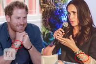 The pair also have matching bracelets to remind them of each other *awww*