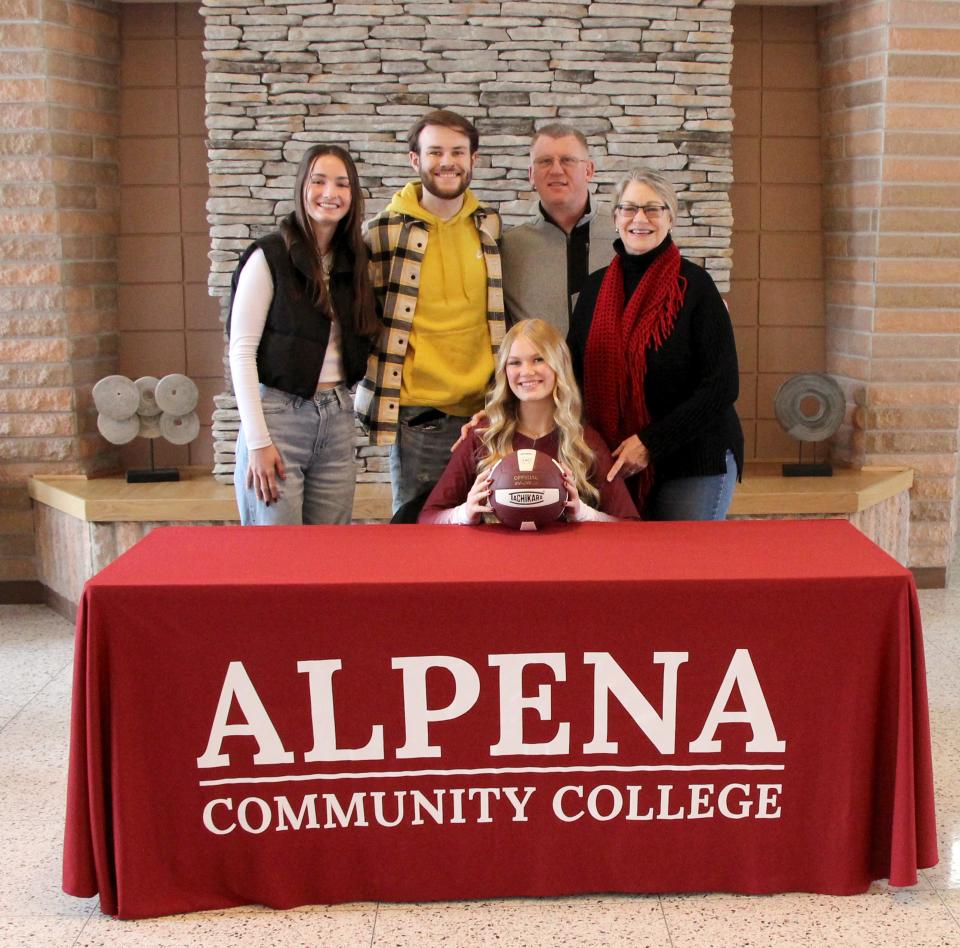 Johannesburg-Lewiston's Brooklyn Latuszek signed with Alpena Community College to play volleyball.