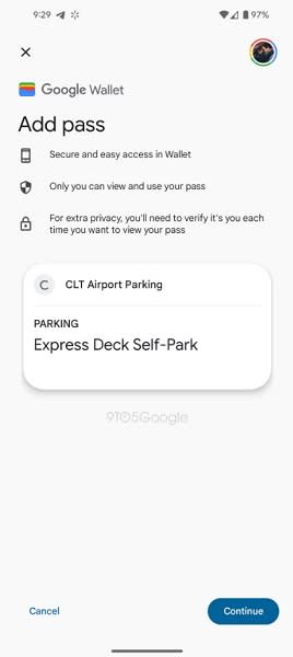 An example of a digital Apple Wallet pass in Google Wallet.