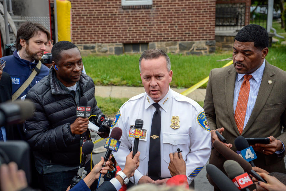 Police Commissioner speaks to press