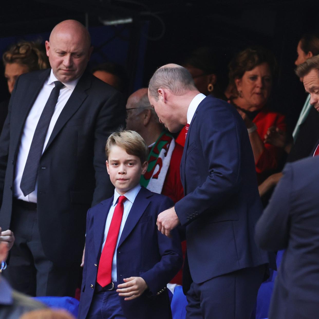  Prince William and Prince George at the Rugby World Cup. 