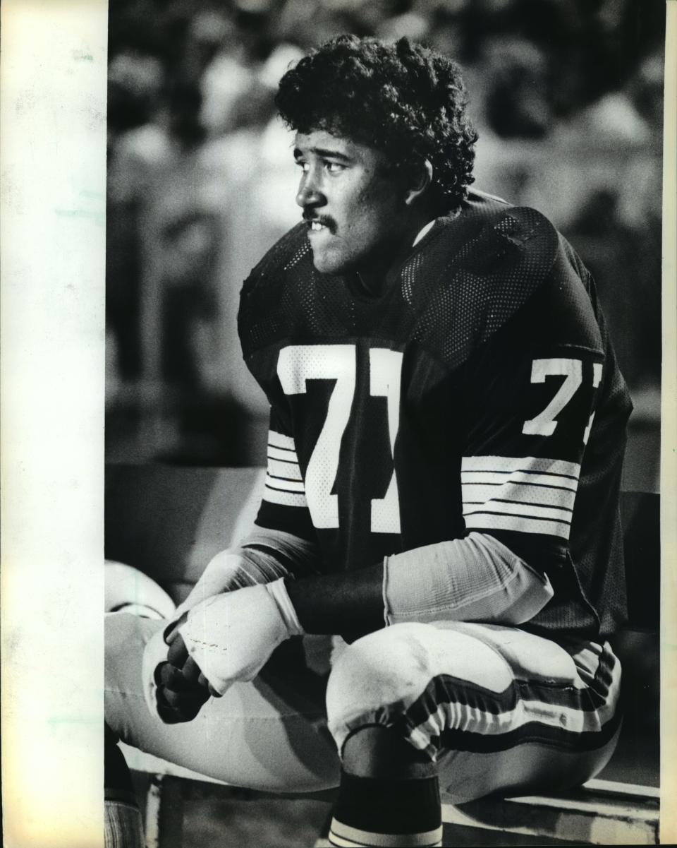 Defensive end Mike Butler had a 70-yard fumble return for a touchdown in 1975.