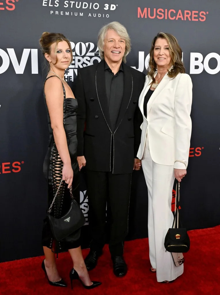 Jon Bon Jovi and Dorothea Hurley with daughter Stephanie Rose. FilmMagic