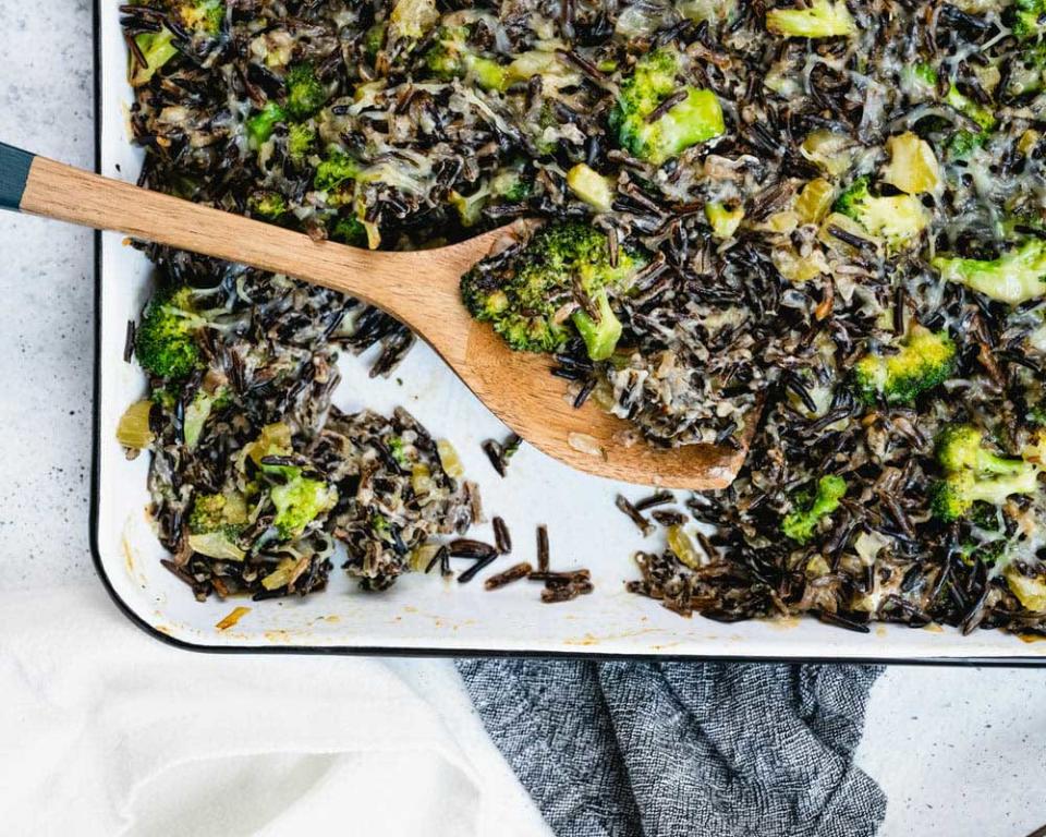 <a href="https://www.acouplecooks.com/wild-rice-casserole/">Broccoli Cheese Wild Rice Casserole</a> from <a href="https://www.acouplecooks.com">A Couple Cooks</a>