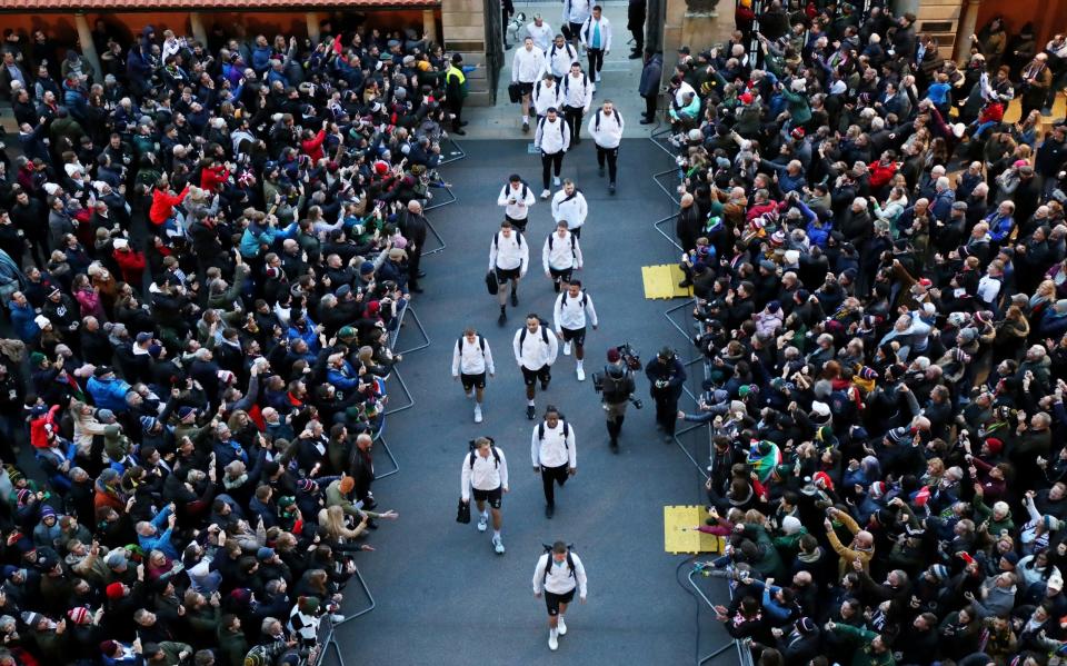 A general view outside the stadium as the players of England arrive at the stadium prior to the Autumn International match between England and South Africa - Henry Browne/Getty Images