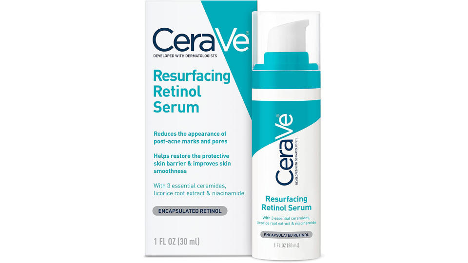 CeraVe Retinol Serum for Post-Acne Marks and Skin Texture | 1 Oz. (Photo: Amazon SG)