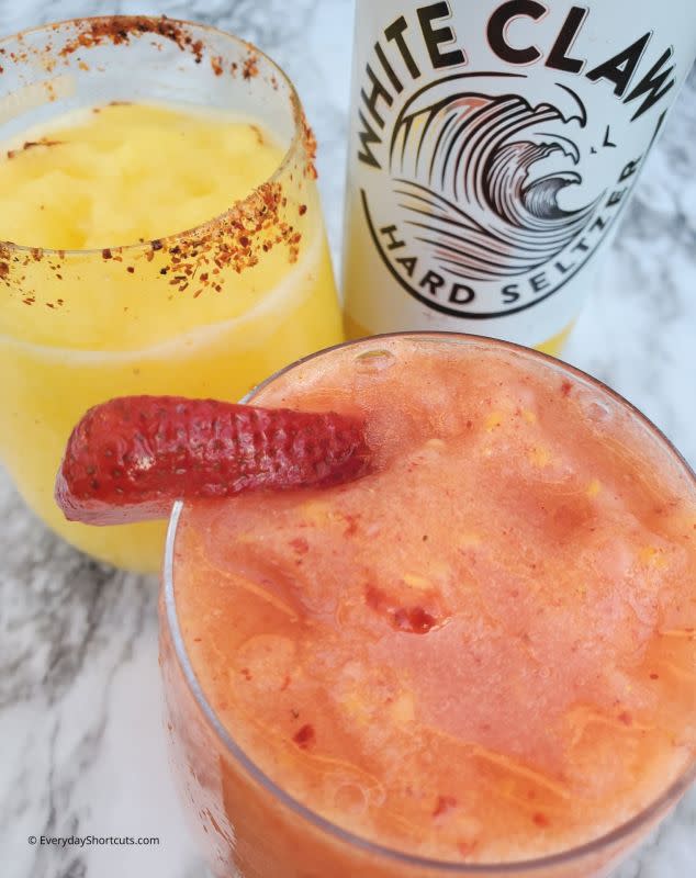 <p>Everyday Shortcuts</p><p>Fruity, delicious and refreshing, everything you want in a summer cocktail</p><p><strong>Get the recipe: <a href="https://everydayshortcuts.com/white-claw-slushie-cocktails" rel="nofollow noopener" target="_blank" data-ylk="slk:White Claw Slushie;elm:context_link;itc:0;sec:content-canvas" class="link ">White Claw Slushie</a></strong></p>