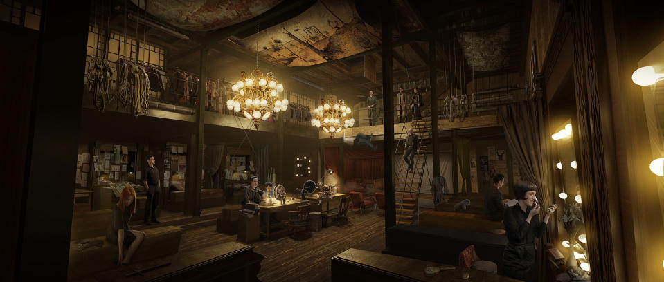 Production designer Mara LePere-Schloop incorporated Anne Rice’s descriptions of the murals painted on the ceilings.