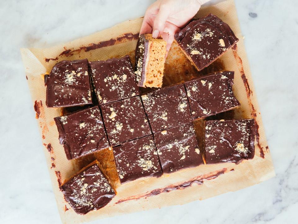 A twist on millionaire’s shortbread (Juliet Sear/Carr’s Flour)