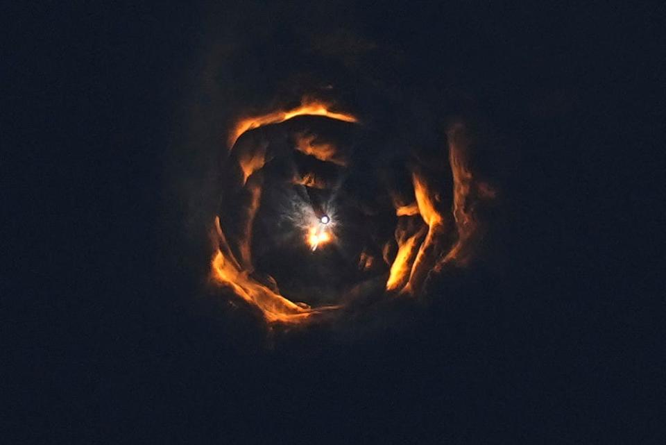 SpaceX's mega rocket Starship breaks the sound barrier. The booster was able to successfully separate from rocket during the second test, which reached space before the ground crew lost communications with it after nine minutes.