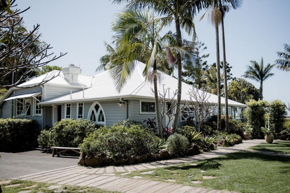 Outside of Fig Tree - a wedding venue in Byron Bay.