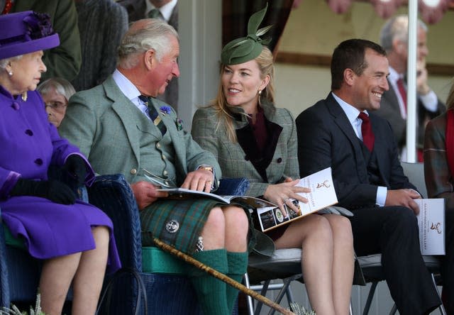 Autumn Phillips chats with the Prince of Wales