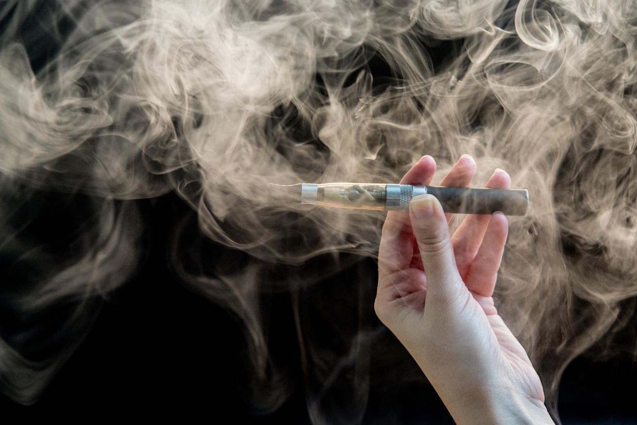 <em>Vaping shouldn’t be treated the same as smoking, say MPs (Picture: Getty)</em>