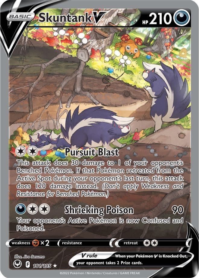 The Skuntank V alternate art card.