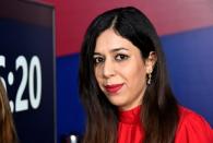 Iranian chess referee Shohreh Bayat looks on during the Women's World Chess Championship in Vladivostok