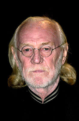 Richard Harris at the London premiere of Warner Brothers' Harry Potter and The Sorcerer's Stone