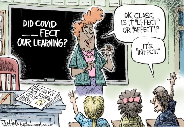 5 cartoons about America's COVID learning gap