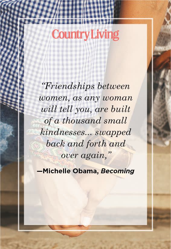 quote about friendship from michelle obama's book becoming