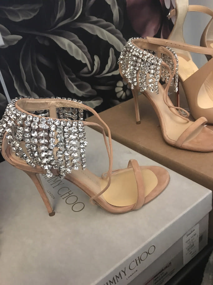 Chanel West Coast’s favorite Giuseppe Zanotti heels with crystal detail. - Credit: Courtesy of Chanel West Coast