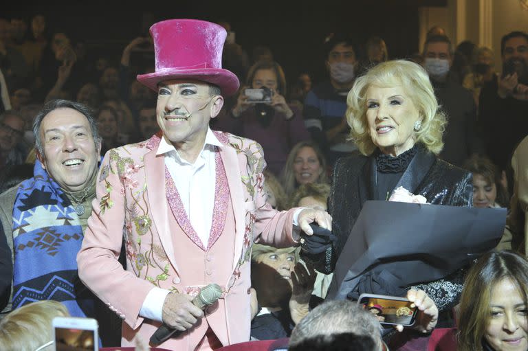 Mirtha Legrand y Aníbal Pachano en una función muy especial