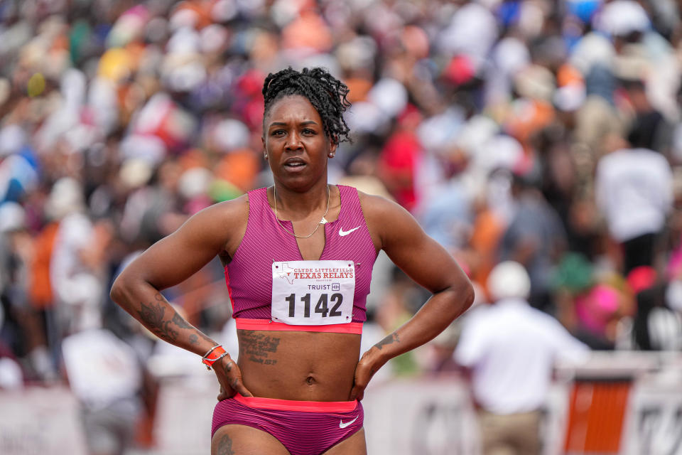 USA Stars runner Teahna Daniels, competing in the women's invitational 400-meter relay, made her Mike A. Myers Stadium return during the Texas Relays. “I love Texas," the former Longhorns star said. "Texas is always going to be home for me."