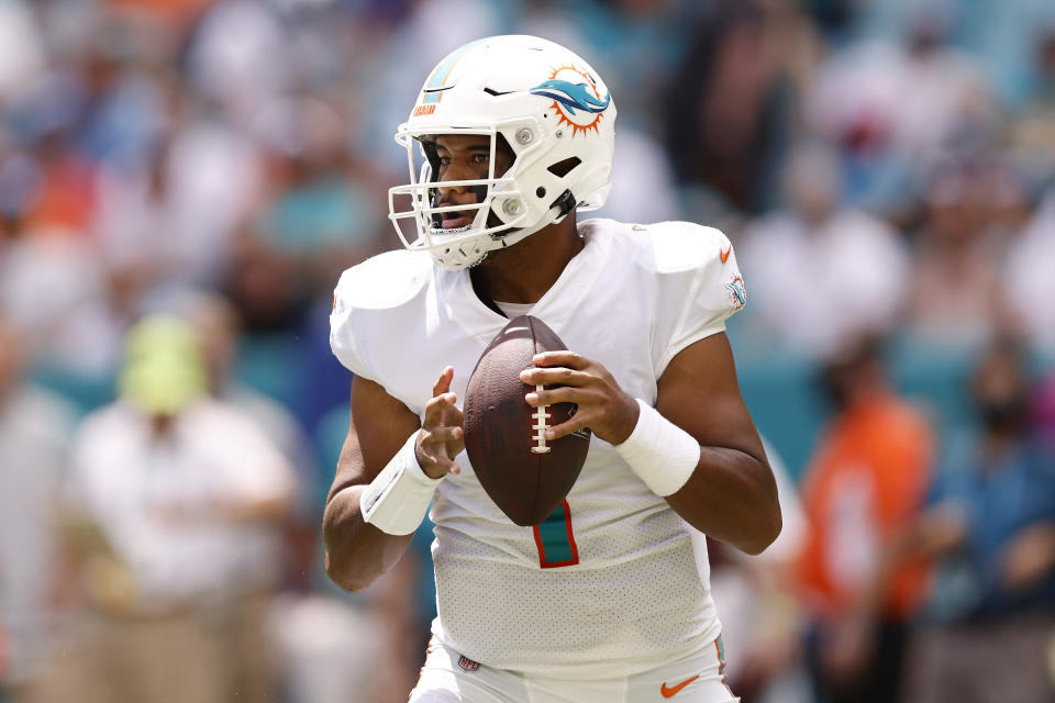 Tua Tagovailoa with the Dolphins.