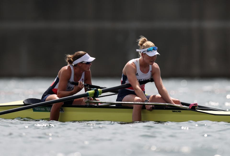 Helen Glover and Polly Swann claim another fourth place finish for Team GB. (Getty Images)