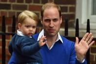 <p>Learning to wave, just like his dad, Prince William. </p>