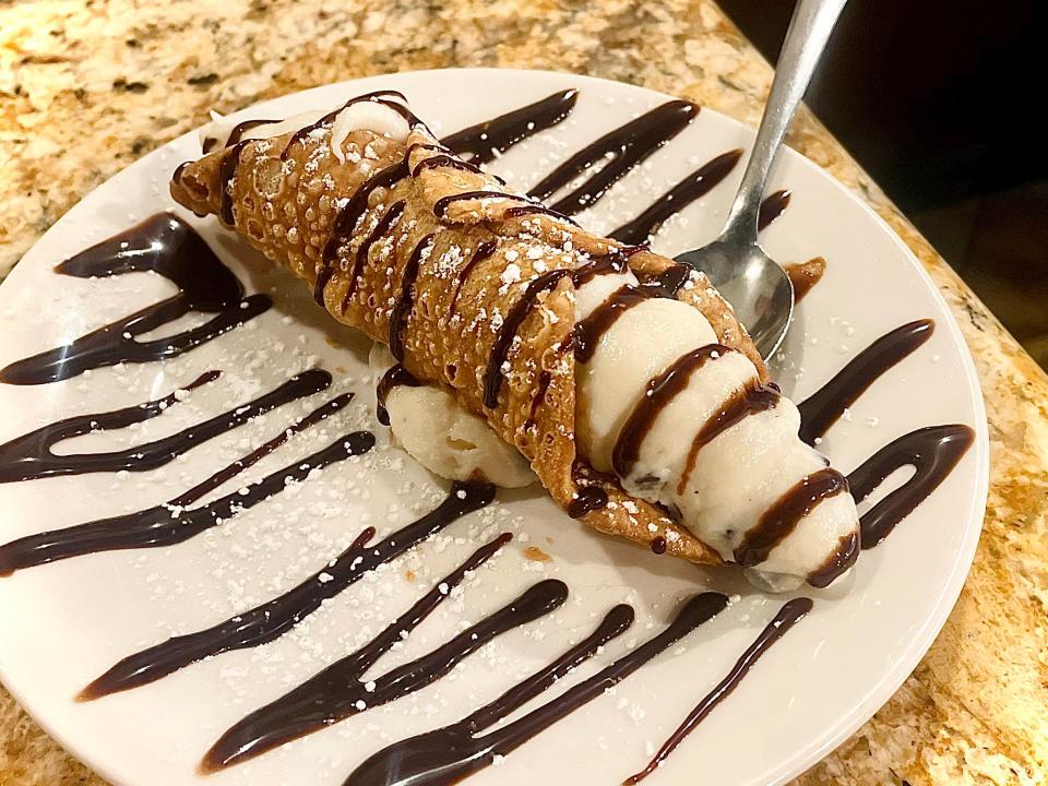 Cannoli from Pizza Pazza in Port Orange.