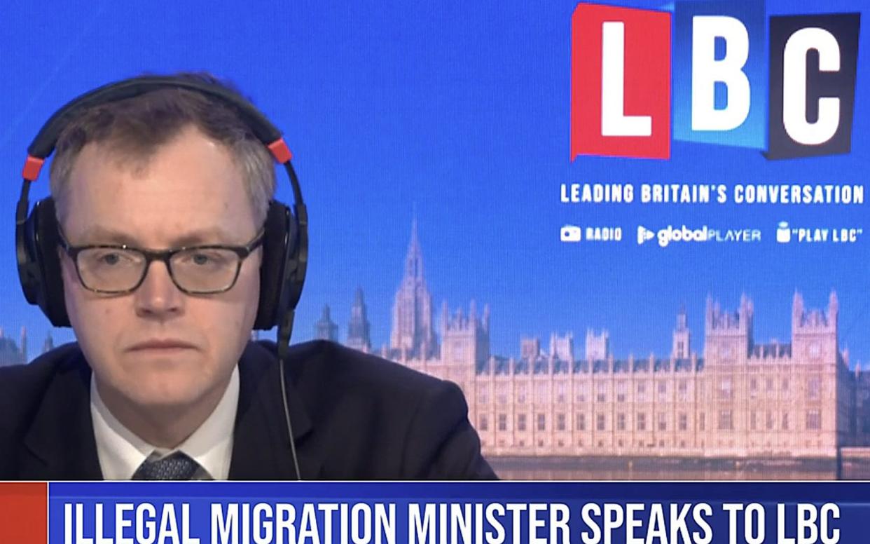 Illegal immigration minister Michael Tomlinson on LBC being interviewed by Nick Ferrari