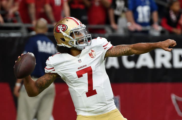 Could Colin Kapernick put up QB1 numbers three weeks in a row? (Getty Images)