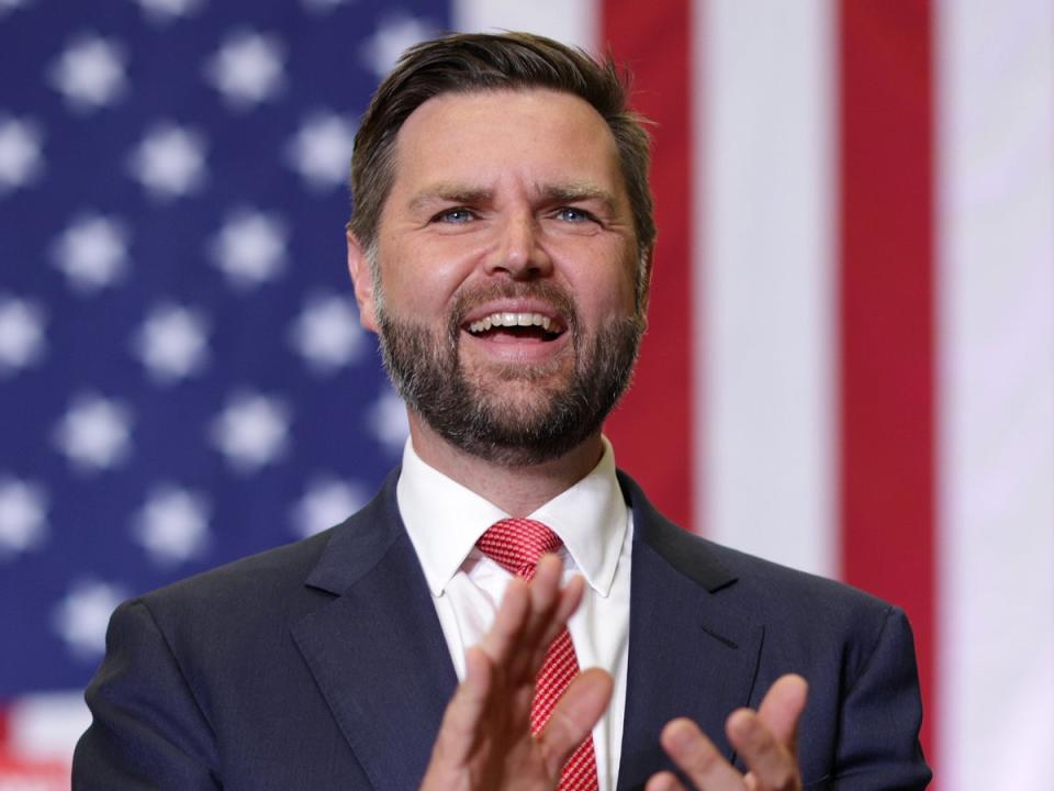 Republican vice presidential nominee, U.S. Sen. J.D. Vance (R-OH) arrives for a campaign rally at Radford University on July 22, 2024 in Radford, Virginia. Some Republicans are reportedly regretting that former president Donald Trump chose him as his running mate (Getty Images)