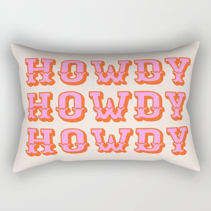 61) Morgan Elise Sevart Howdy Howdy Rectangular Pillow