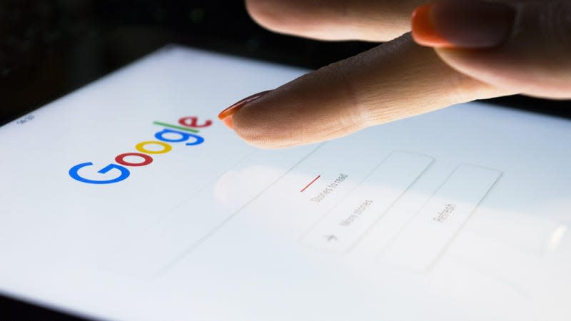 Stock image of Google search interface