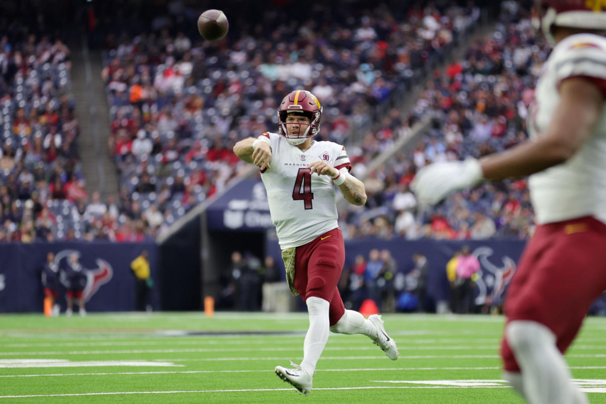 Taylor Heinicke has his latest pair of Jordans picked out from Week 11 win