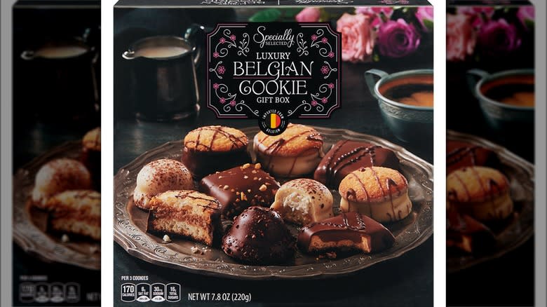 Aldi Belgian cookie box