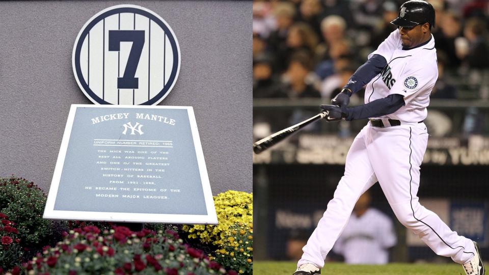 Mickey Mantle (7) and Ken Griffey Jr. are two of the best to ever wear their jersey numbers.