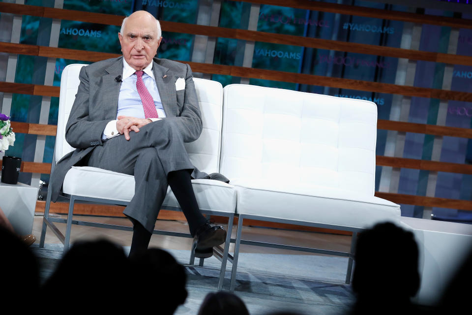 Ken Langone speaks during the 2018 Yahoo Finance All Markets Summit at The Times Center on September 20, 2018 in New York City.